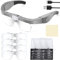 OBOVO Gafas de Lupa con luz, 1,5X, 2,5X, 3,5X, 5,0X de aumentos, Lentes extraíbles, USB Recargable de Lupa con 2 Luces led, para aficiones, electricistas, joyeros, Manualidades y Personas Mayores