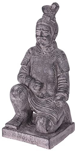 made2trade Soldat Statue Knieend Links MGO 42,5cm - Motiv Hand Rechts