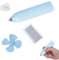 Elektrischer Radiergummi Set - Auseinandernehmbar, Automatisch, Batteriebetrieben - Blau