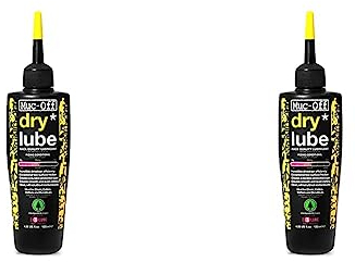 Muc-Off Dry Chain Lube, 120 ml - Lubrificante Catena Bici Biodegradabile, Olio Catena Bici di Tutti i Tipi - Formulato per i Climi Asciutti (Confezione da 2)