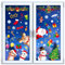 Wothfav Weihnachtsdeko Fenster innen außen, 9 Blätter Fensterbilder Weihnachten selbstklebend PVC Fenstersticker Fensteraufkleber Weihnachten Winter für Kühlschrank,Spiegel,Fliesenwände,Schaufenster