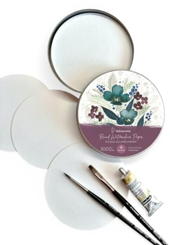 Hahnemühle Hahnemuhle Boîte à papier aquarelle ronde Presse à froid