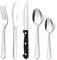 Hunnycook 40-Piece Stainless Steel Cutlery Set with Steak Knives, Mirror Polished & Dishwasher Safe