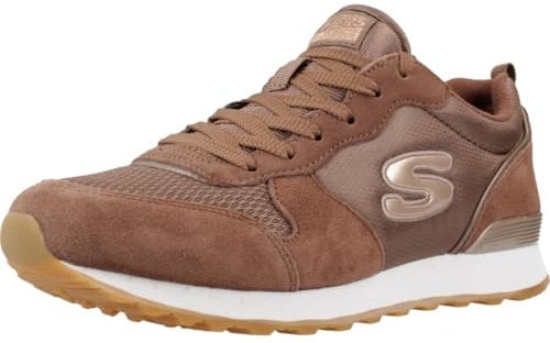 Skechers Damen Og 85 Goldn Gurl Sneaker, Chocolate Suede/Nylon/Rose Gold Trim, 39 EU