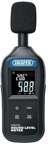 Draper 12442 Handlheld Digital Sound Level Meter, 35-135dB and -20 to +70℃