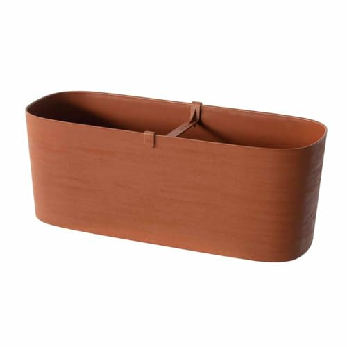 Teraplast Balkonkasten Paros 40 x 18 H 19 mit Wasserspeicher - TERA Clay