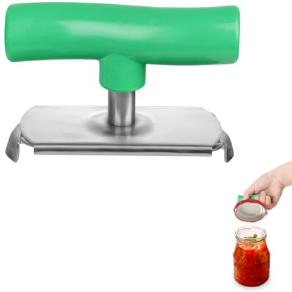 Jar Opener for Weak Hands, Adjustable Easy Jar Opener Bottle Can Quick Opening Tool Effortless Jar Opener Wrench Manual Jar Gripper Kitchen Gadgets for Seniors Elderly Children (Green)