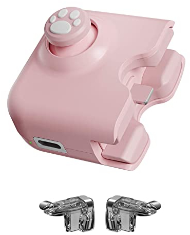 Qerwsdty FüR Game Controller mit L1R1 Game Trigger Joystick Gamepad für Port mit Ladeanschluss für (Rosa)