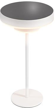 Esotec Solar Tischleuchte Tischlampe Lina, Sensor, dimmbar, USB-C 102922 | Solar Tischleuchte Ø16cmxH30cm, Aluminium weiß, Amber 1800K/2700K/3000K, 60-600lm, 12Std, USB-C, 3600mAh Akku wechselbar