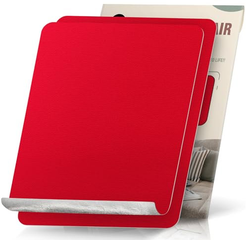 Flicken Selbstklebend Stoff, 23 x 28 cm 2 Stück Leinwand, Rot, Wasserdichtes Flicken für Sofa Zelt Möbel Autositz Liege