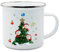 lorajewel Mug émaillé Personnalisé avec Nom Date 350ml Céramique Tasse Cadeau pour les Enfants Garçons Filles Entrée à l'école Jardin d'enfants Sac d'école Rose Fuselé (3 name)