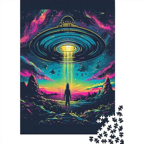 UFO Puzzlespiel 1000 Teile Puzzle Für Erwachsene Und Kinder Ab 14 Jahren, Puzzle-Motiv Erwachsenen Puzzlespiel Puzzel 1000pcs (75x50cm)