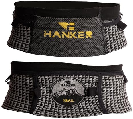 Trail Running Belt Bag – Unisex Belt with Mobile Holder, Gels, Keys, Poles and Soft Flask – Ideal for Trail Running, Yugpa Grey, S/M, Walking Stick Carrier Belt Trail Running