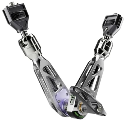 MOFAGE TALOS Damping Magic Arm–Kamera Halterung Gelenkarm, 5kg Tragkraft, Schnellverschluss, einstellbare Reibung, Area Swing Monitor Arm, für Monitor, LED Licht, Action Kamera(Titangrau)