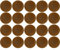 cyclingcolors 20x Abdeckkappen für Torx T25 Schrauben Schraubenabdeckung Schraubenkappen Zierkappen Kunststoff, Rustikale Eiche (Dub rustikal)