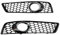 Topteng Honeycomb Bumper Front Fog Light Grille Grill Cover passend für Audi A3 8P 2009-2013