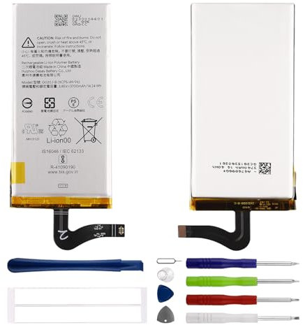 Duotipa 3700mAh Neu Ersatzakku G020J-B Kompatibel mit Google Pixel 4 XL /XL4 akku mit Reparatur Tools Kit