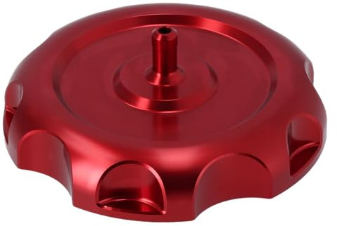 CNC Tankdeckel mit Entlüftung, Racing Optik, Rot - für Simson S50, S51, SR50, SR80, KR51 Schwalbe, SR4 Vogelserie
