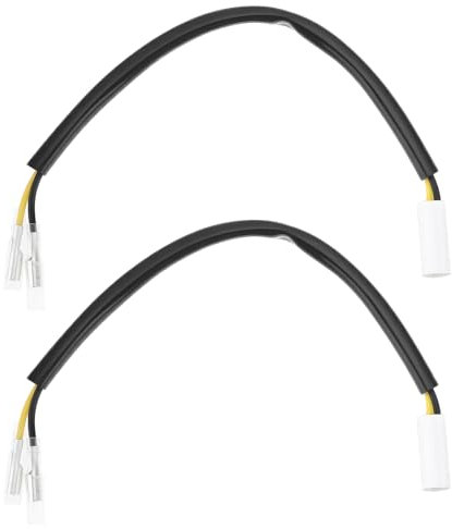 eMagTech 1 Paar 2-poliges Blinkerrelaiskabel 22,5 cm Kompatibel mit Yamaha MT03/07/09 2016¨C2019 Motorrad-Lichtanschluss