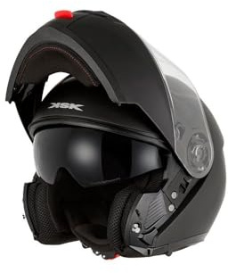 KSK Klapphelm IVY Matt Schwarz – ECE R 22.06 und P/J zugelassen – Größe M (57-58cm) – ABS-Schale