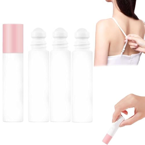 Roll On Skin Adhesive, Body Glue for Clothes- Seamless Fit, Skin-Friendly Clear Liquid Adhesive, Invisible Low Collar Non Slip Glue, Roll On Body Glu-e for Women, Long Lasting Gentle (3)