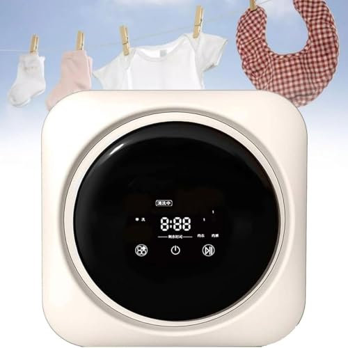 ZHJOPP Mini Fully Automatic Washing Machine, Smart Drum Washing and Drying, Wall-mounted/desktop Integrated Washing Machine, Front-loading Small Dryer (Desktop)