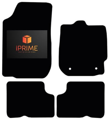 Tailored Car Floor Mats for DACIA Duster 2010-2017, All-Weather Car Mats, Easy To Clean, Anti-Slip, Custom Fit 4-Pieces Set (Black Trim, 450- GSM CARPET)