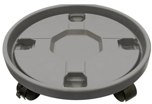 Bosiyrggrl Large Thickened Round Flowerpot Tray Heavy Flowerpot Mobile Cart Bracket Portable and Practical Gardening Tools 36cm