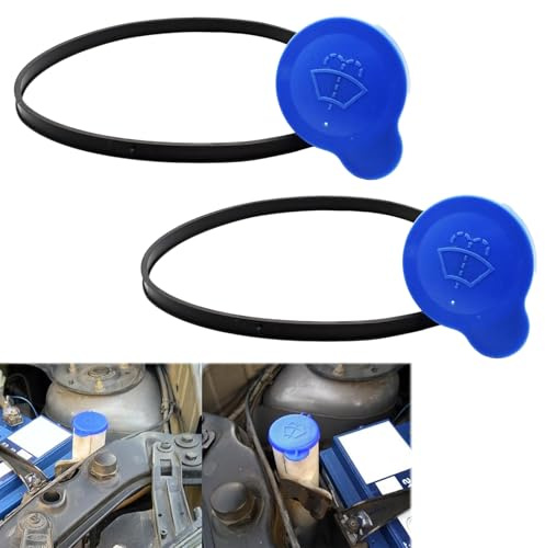 Windscreen Washer Fluid Cap – 2-Pack Replacement for Nissan Qashqai, Micra, Almera, and Dualis, Easy Installation, Aftermarket Part, Compatible with 28913BM400, 28913JD00A