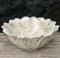 GURU SHOP Massives Marmor Aufsatz-Waschbecken, Waschschale in Lotusform, Naturstein Handwaschbecken - Ø 45 cm Modell 11, Beige, Waschtische & Waschbecken