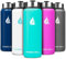 HYDRO CELL Stainless Steel Insulated Water Bottle with Straw - For Cold & Hot Drinks - Metal Vacuum Flask with Screw Cap and Modern Leakproof Sport Thermos for Kids & Adults (Teal 40oz)