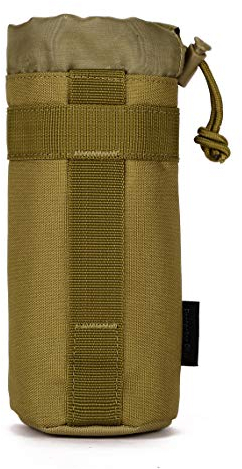 Yakmoo Soporte/Portador para Botella de Agua Estilo Militar Táctico 900D Nylon Molle Sistema 550ml/800ml1000ml Bolsa de Botella Impermeable al Aire Libre