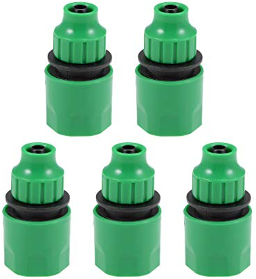 sourcing map Quick Connector Hose Pipe Adapter Fitting 8mm Inner Diameter Hose Tubing for Garden Irrigation System 5pcs