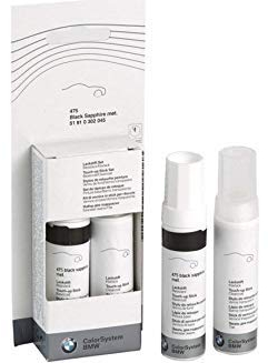 BMW Lot de 2 stylos de retouche pour peinture double épaisseur Argenté métallique - X17 Stylo Retouche