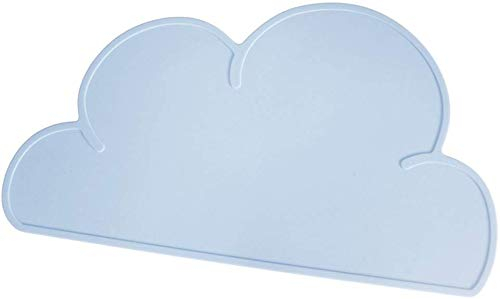 Inzopo Silicone Cloud Placemat Table Mat Place Setting 47.8 x 27 cm light blue