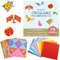 Sunerly Buntes Origami-Papier mit 14-seitigem Lehrbuch 74 doppelseitigen, lebendigen Origami-Papieren 27 Bastelprojekte Weihnachten Origami DIY Kunst für Kinder