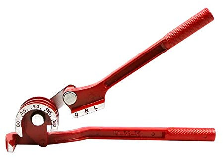 YUIP Biegezange, 3-in-1 180° Aluminiumlegierung Schweres Rohrbiegewerkzeug Falten-Befestigung Mini Rohrbieger, für Rohrdurchmesser 1/4, 5/16, 3/8 Rohre