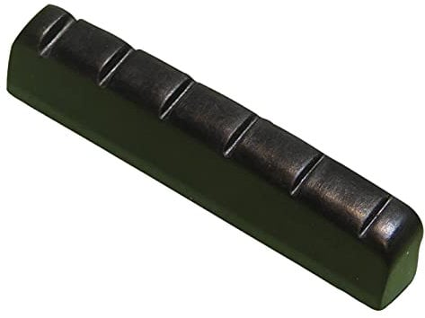 Black left handed guitar nut acoustic or electric 43mm x 6mm quality resin material.