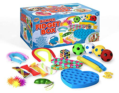 HGL SV21083 Fidget Box, ab 3 Jahren, 24 Teile, Verschiedene Designs und Farben