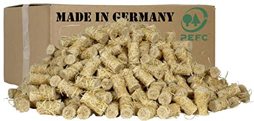 5kg Ökologische Holzwolle Anzündwolle aus Bayern 100% PEFC für Kamin & Feuerschale