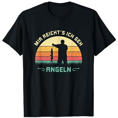 Mir reichts ich geh Angeln Fischer und Angel Spruch Design T-Shirt