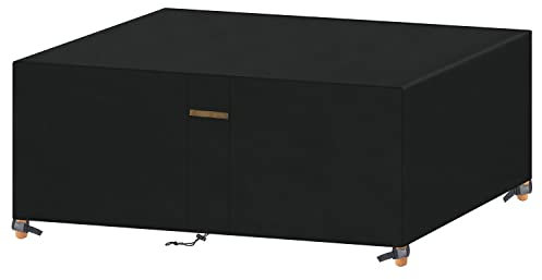 VANSHEIM Gartenmöbel Abdeckung Wasserdicht Schutzhülle Gartenmöbel Winterfest Loungemöbel Abdeckung Gartentisch Abdeckhaube Gartenmöbel Plane Für Terrassenmöbel Abdeckplane 242x165x100cm 420D Oxford