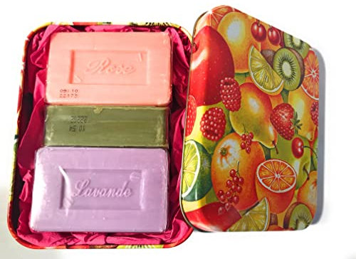 Parad 5 Seifen aus der Provence in dekorativer Geschenkbox aus Metall