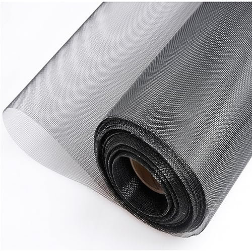 tonchean Fly Screens Roll for Windows 304 Stainless Steel Insect Mesh 3.3 x 98.4ft Woven Wire Mesh 20 Mesh Metal Fine Mesh Sheet for Vents Cover Air Brick Home Kitchen Garden Balcony