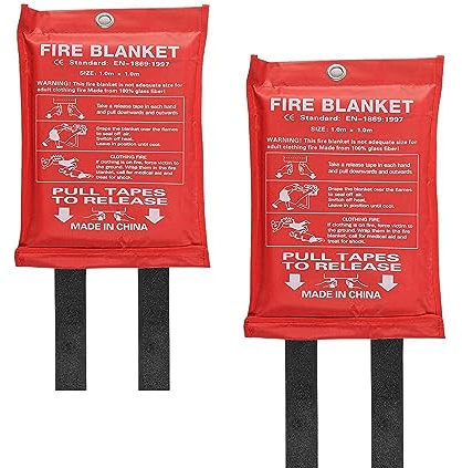 MORWIN Feuerlöschdecken für Küche, Notfälle und Sicherheit zu Hause, Fiberglas, Feuerlöscher, für Büro, Auto, Schule, Grill, Camping, Kamin