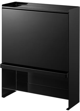 YAMAZAKI 2010 TOWER 3Tiered Seasoning Rack, black, Steel/POM Resin, 38 x 16.3 x 49.2 cm