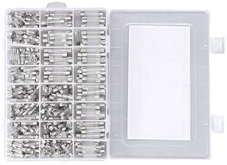 Kit D'assortiment de Tubes à Fusibles en Verre, 360 Pièces, 24 Types, 0,25a, 0,5A, 1A, 2A, 3A, 4A, 5A, 6A, 7A, 8A, 10A, 15A, 20A, 6x30mm, 5x20mm, 250V