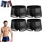 LAKEMON Boxer in Fibra di bambù, Boxer in bambù Box Hero, Boxer in Fibra di bambù 4 Pezzi - per Un Comfort Che Dura Tutto Il Giorno (2XL (65-75KG),Black)