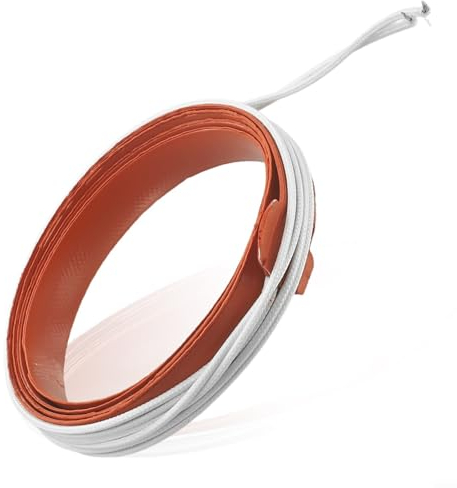 URPIZY 12V 150W Silicone Heating Pad, Flexible Heating Mat ilicone Heater Mat For Industrial Equipment Pipes