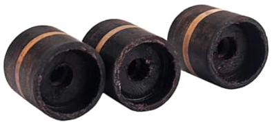 BESTonZON 3st Effektpedal Redwood-knopf Verstärkerregler Steuern Gitarre Bambus